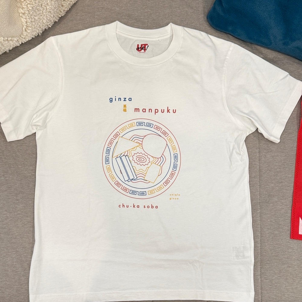 White Graphic T-Shirt with Colorful Design